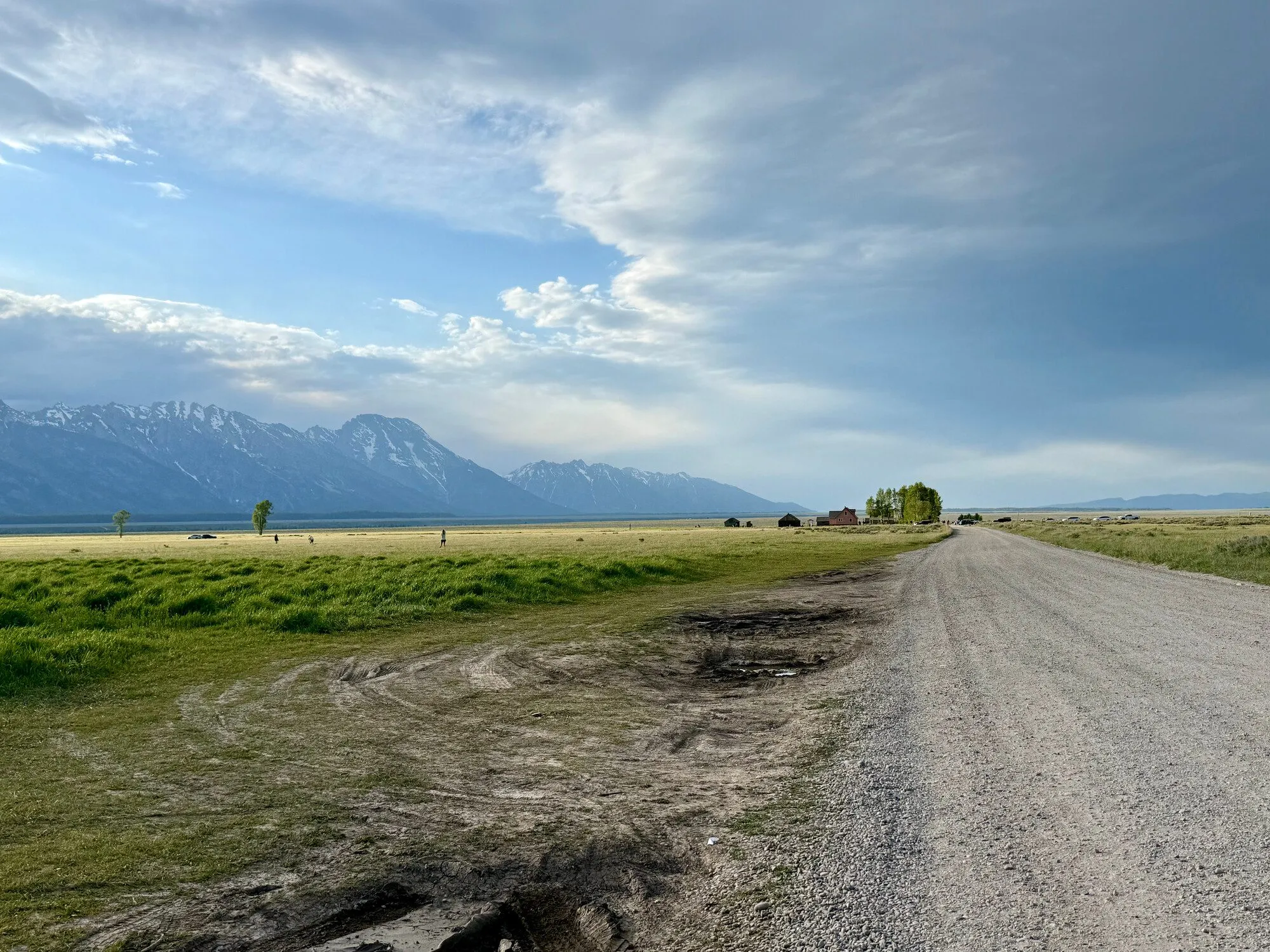 Road leading toward Mormon Row.